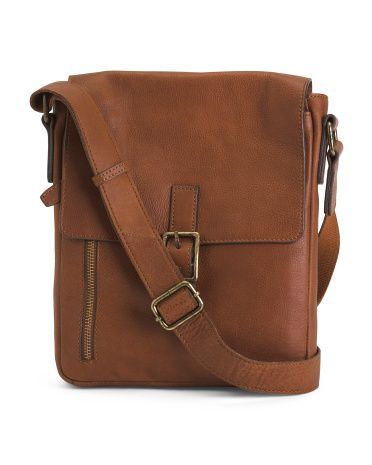 Leather Flap N Zip Unisex Crossbody | Handbags | Marshalls | Marshalls
