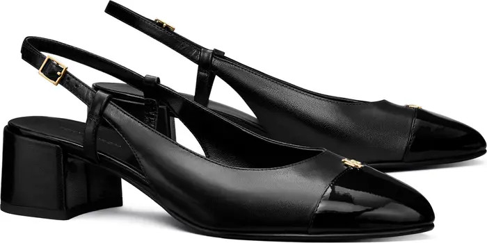 Cap Toe Slingback Pump (Women) | Nordstrom