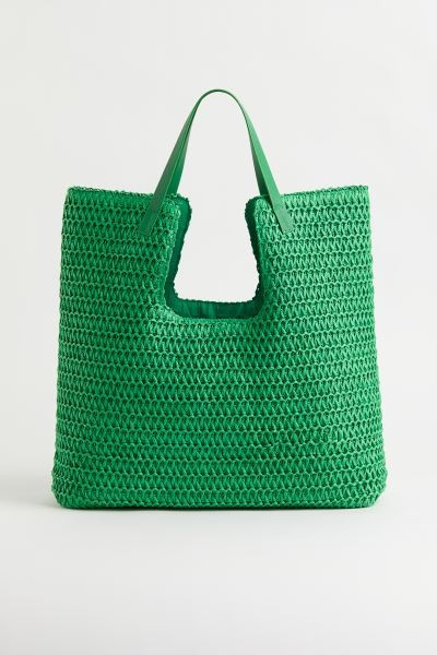 Großer Shopper aus Papierstroh | H&M (DE, AT, CH, NL, FI)