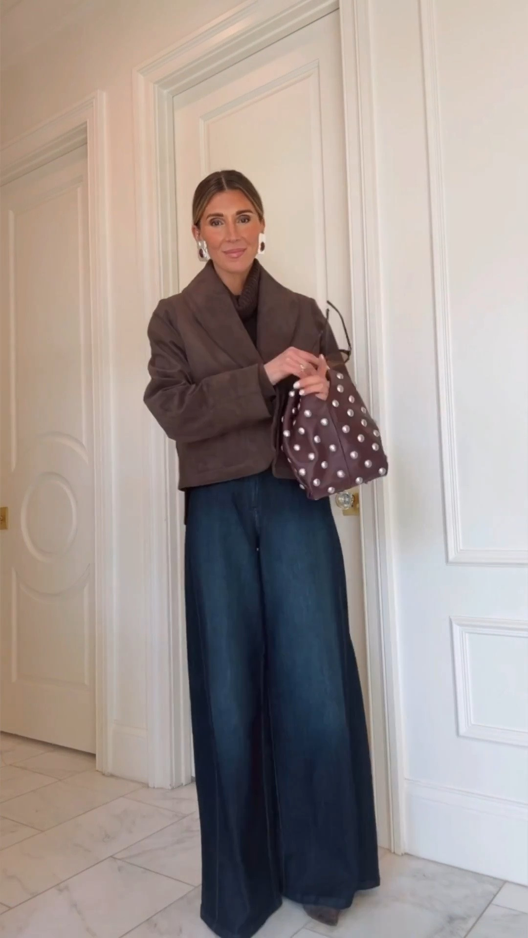 I'm wearing size small in my favorite crop coat and it fits true to size!

#LTKootd #LTKSeasonal