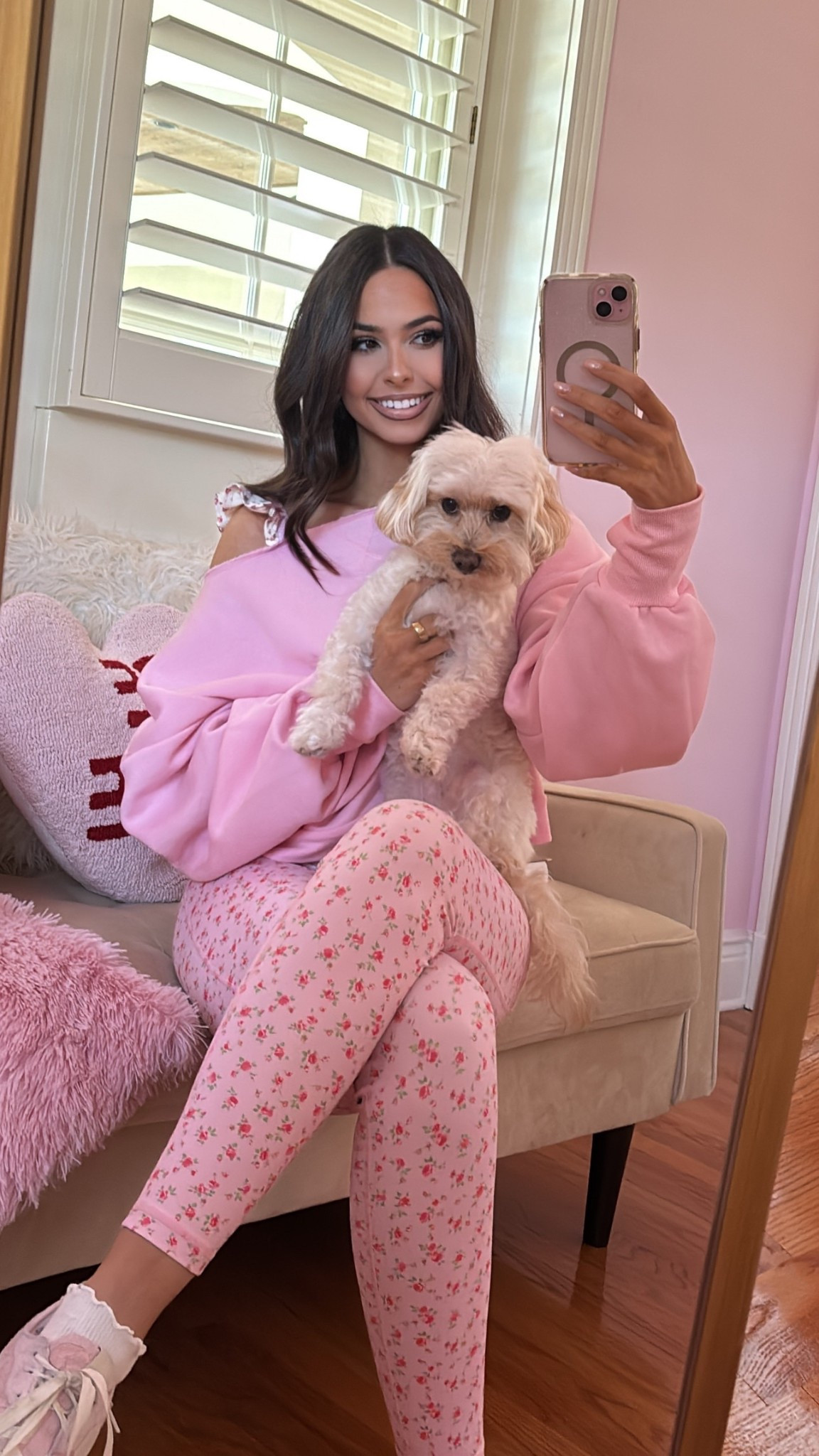 my loveshackfancy inspired active wear outfit! so cute for running errands or workout out! 

#LTKootd #LTKValentine #LTKfitnessgoals