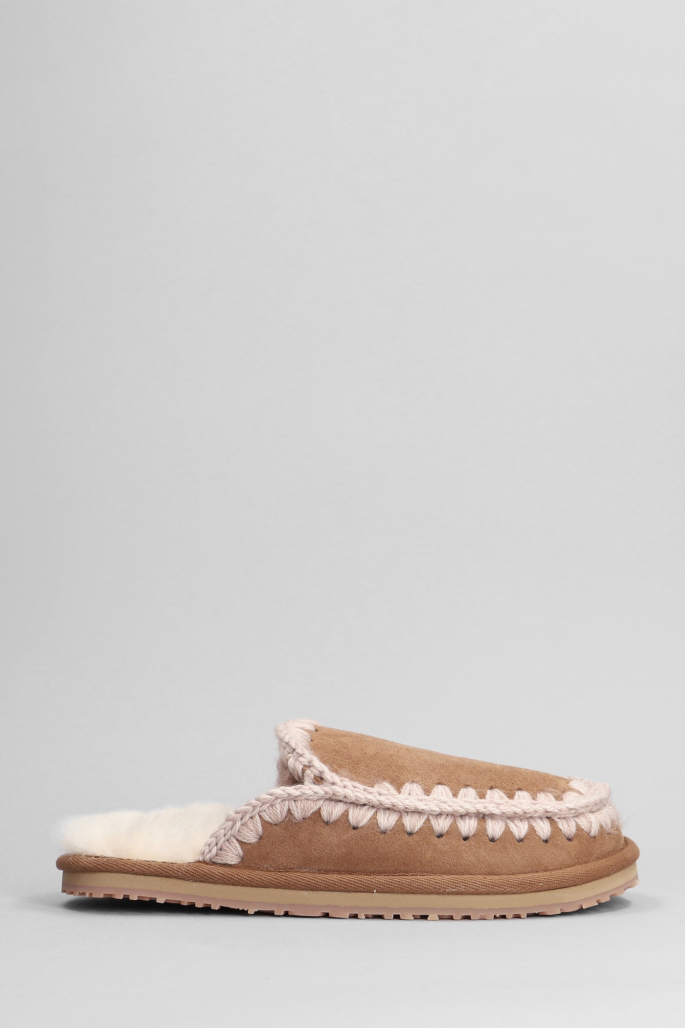 Mou Slipper Full Eskimo Slipper-mule In Beige Suede | Italist.com US