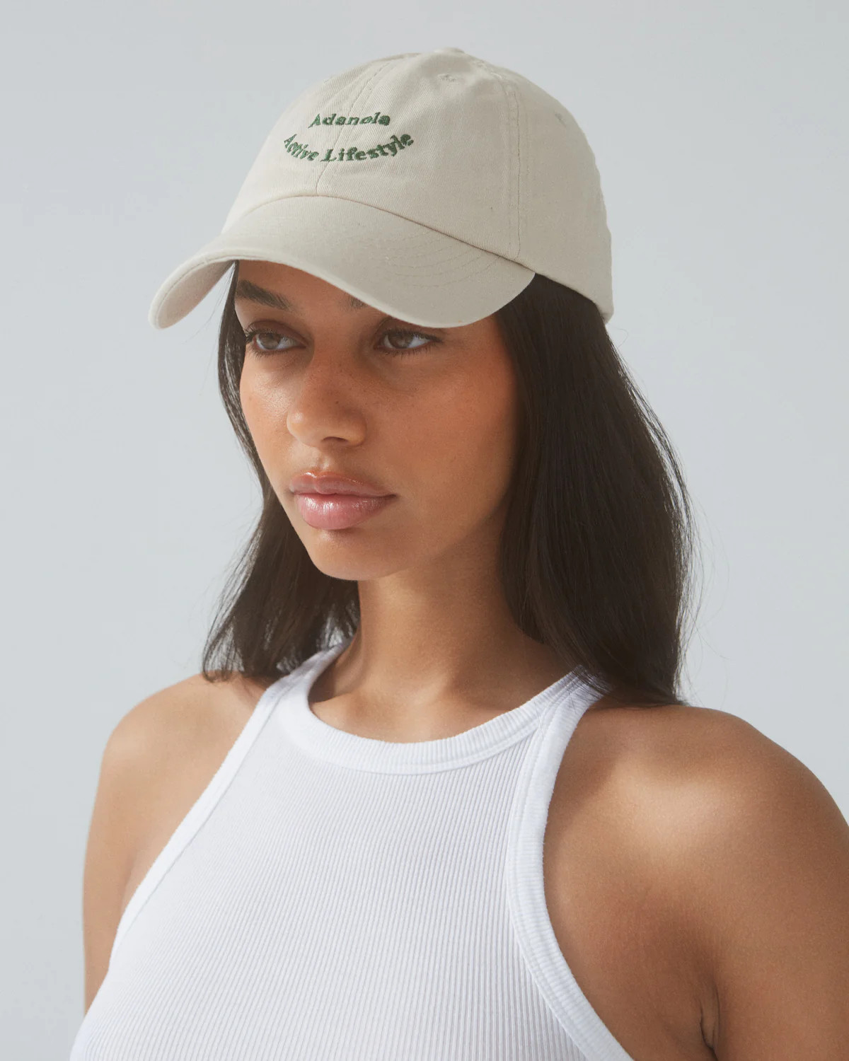 Active Lifestyle Cap -  Cream/Green | Adanola UK