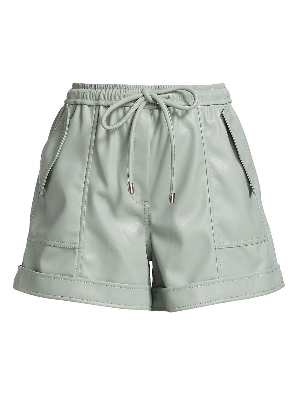 Doah Faux Leather Drawstring Shorts | Saks Fifth Avenue