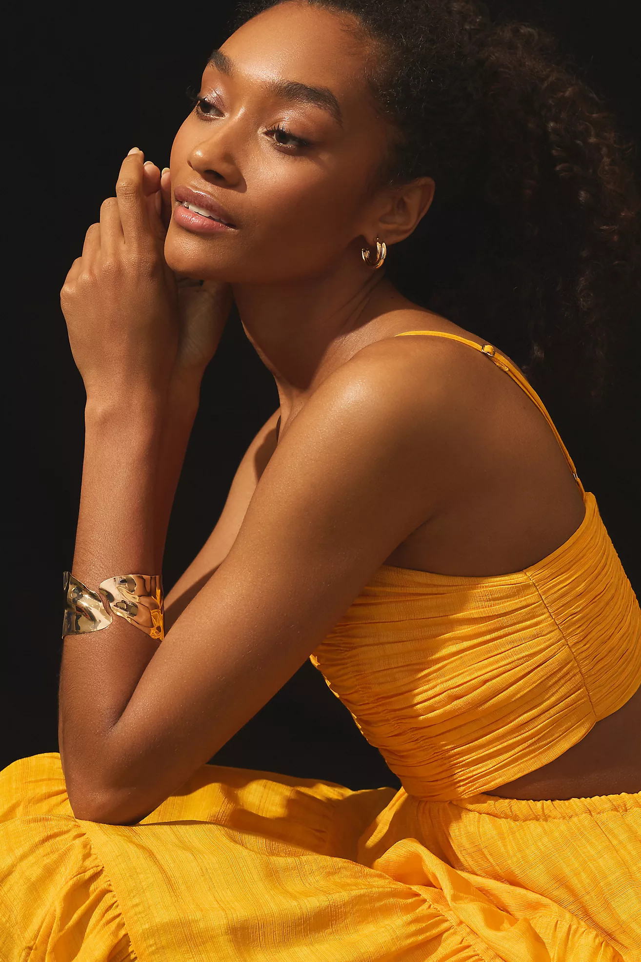 Let Me Be Cutout Tiered Dress | Anthropologie (US)