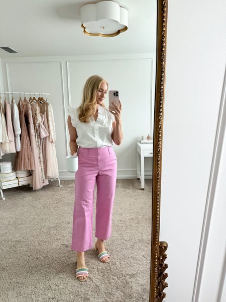 Target circle week April 7-13!! Obsessed with these Target pants! The cutest spring work outfit! Spring outfits // work outfits // target finds // target deals // target circle week // J.Crew finds 

#LTKSeasonal #LTKxTarget #LTKfindsunder50