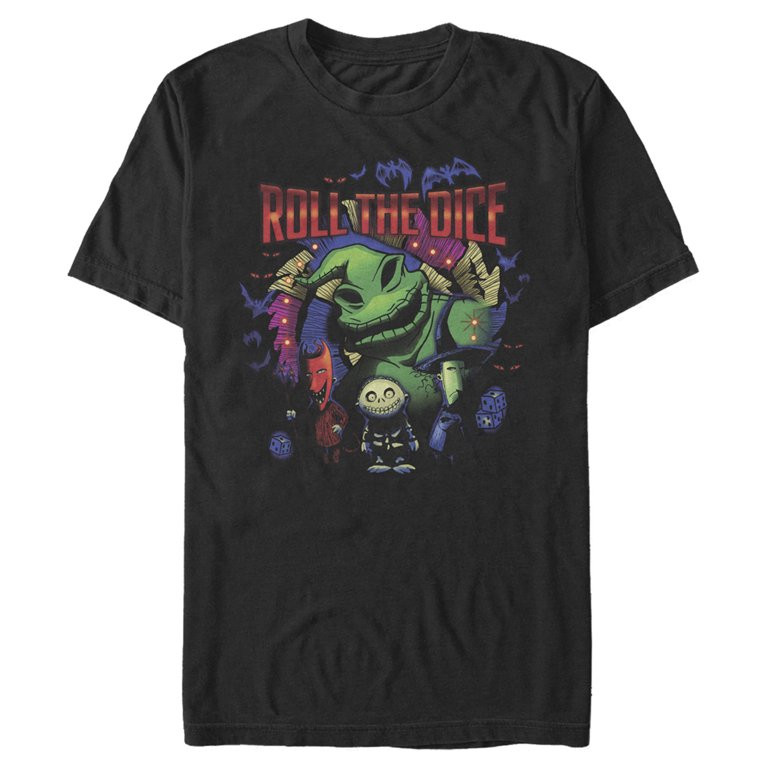 Men's The Nightmare Before Christmas Oogie Boogie Roll the Dice  Graphic Tee Black Medium - Walma... | Walmart (US)
