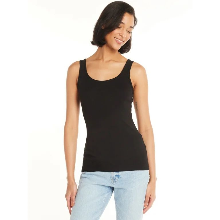 Time and Tru Women's Rib Tank Top, Sizes XS-XXXL | Walmart (US)