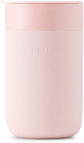 W&P Porter Ceramic Mug w/ Protective Silicone Sleeve, Blush 16 Ounces | On-the-Go | Reusable Cup ... | Amazon (US)