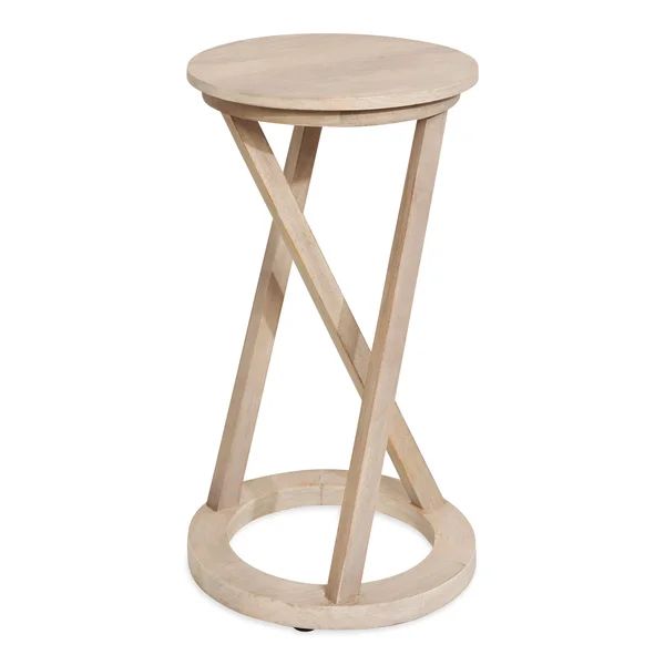 Round Solid Wood Plant Table | Wayfair North America
