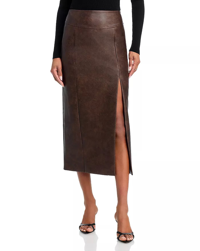 Dante Faux Leather Midi Skirt | Bloomingdale's (US)