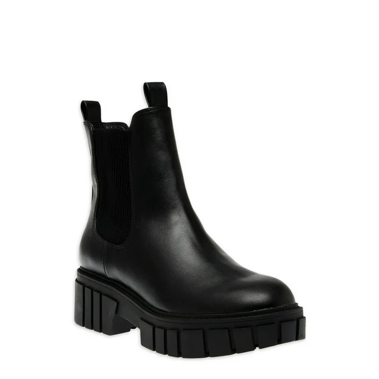 Madden NYC Women's Chunky Lug Chelsea Boots - Walmart.com | Walmart (US)