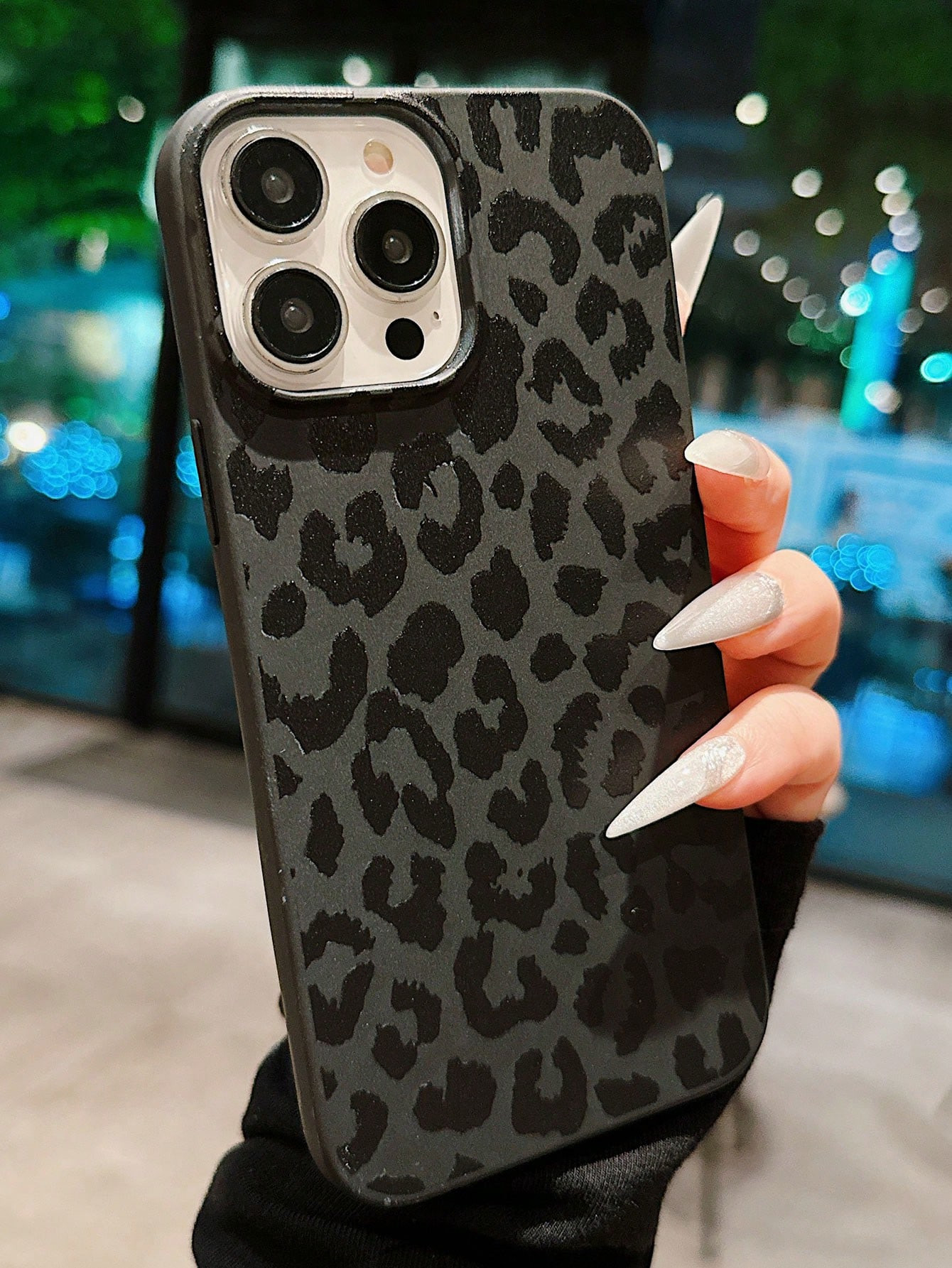 1pc Leopard Print Rugged Protective Case Cover Compatible With IPhone 15 Pro Max/16/15 Pro/15/14/... | SHEIN
