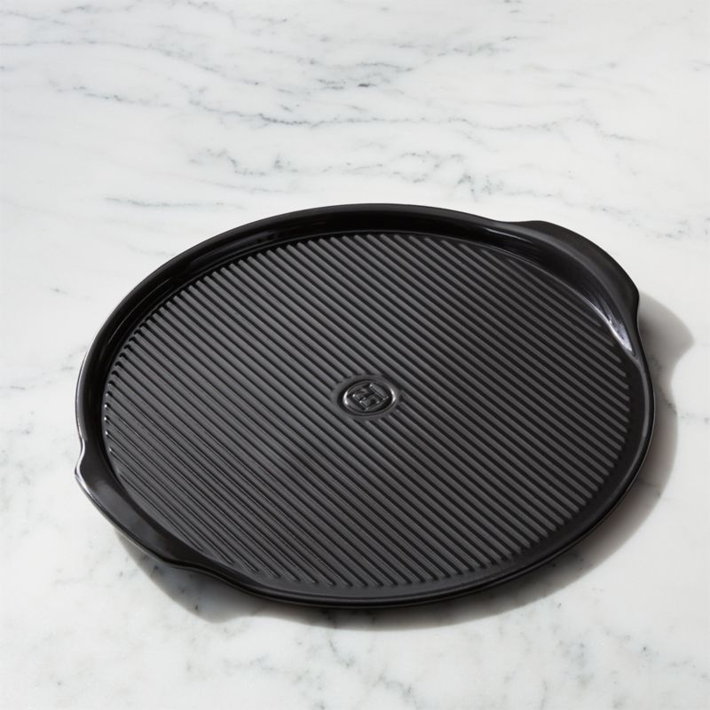 Emile Henry Ribbed Pizza Stone + Reviews | Crate and Barrel | Crate & Barrel