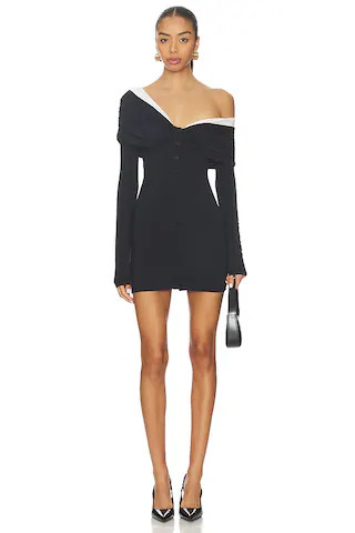 Lovers and Friends Courtney Mini Dress in Black & White from Revolve.com | Revolve Clothing (Global)