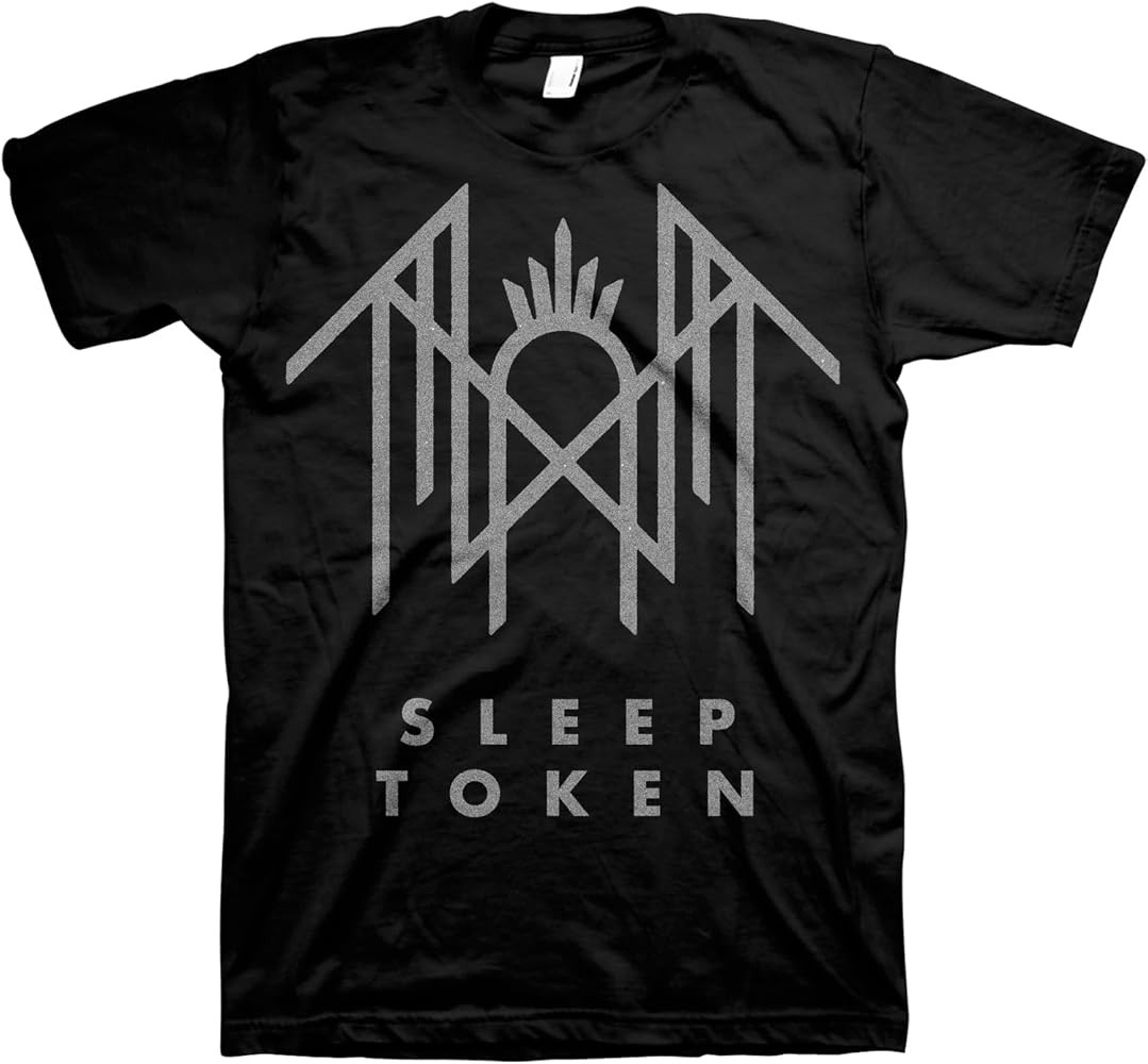 Sleep Token T-Shirt Crystalline Logo Adult Black Short Sleeve T Shirt Vintage Style Graphic Tees | Amazon (US)
