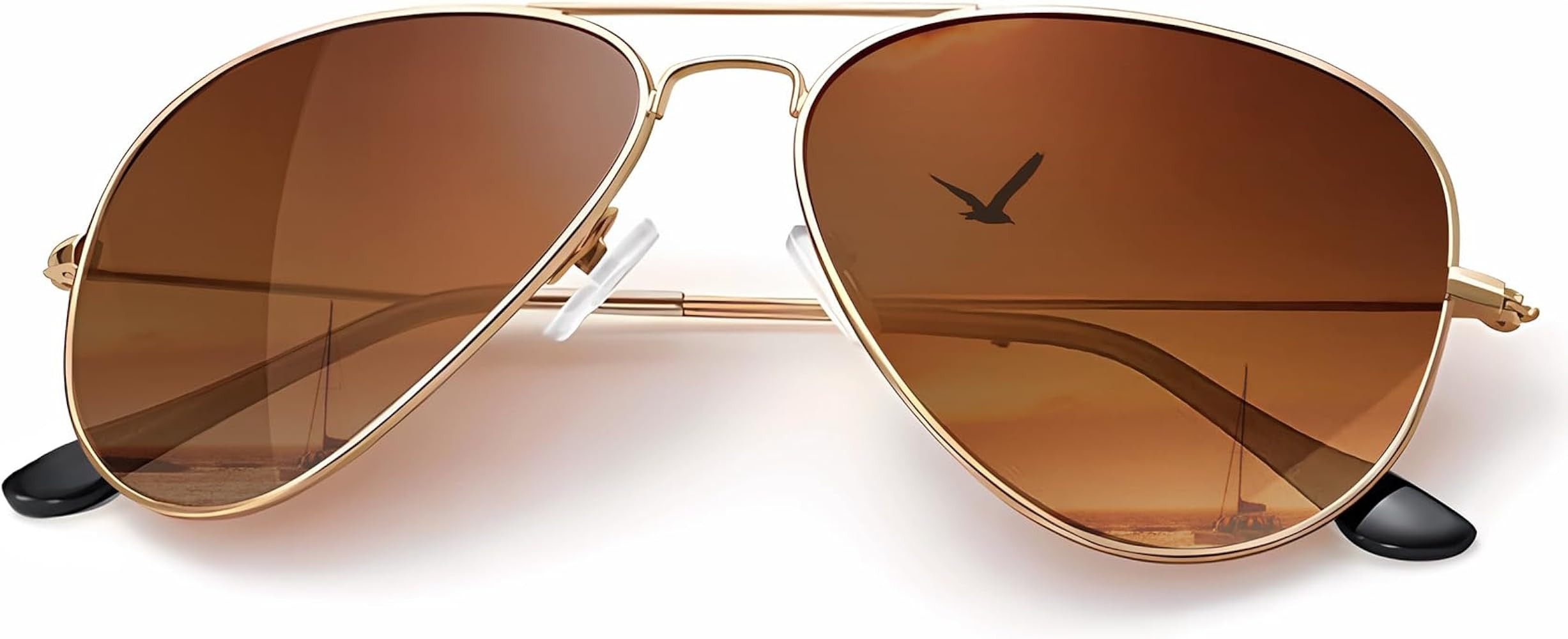 KALIYADI Classic Aviator Sunglasses for Men Women Driving Sun glasses Polarized Lens UV Blocking | Amazon (US)