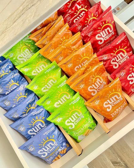 Which snack are you choosing? Drawer dividers make staying organized a breeze!