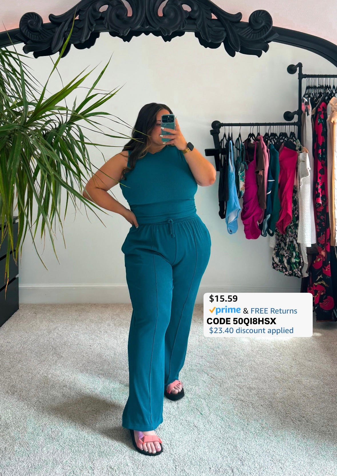Ribbed lounge set only $15! 

USE CODE 50QI8HSX @ CHECKOUT! 

Codes & coupons only work for a limited time! If you get an error, it may have maxed the color/size you selected.. so try another one. Sometimes it helps to check out one item at a time! 

SCREENSHOT TO EASILY COPY/PASTE PROMO CODE AT CHECKOUT! 

#loungewear #affordablestyle #easyoutfits #casualoutfits #ltkcurves #summer #ltksalealert

#LTKStyleTip #LTKFindsUnder50 #LTKMidsize