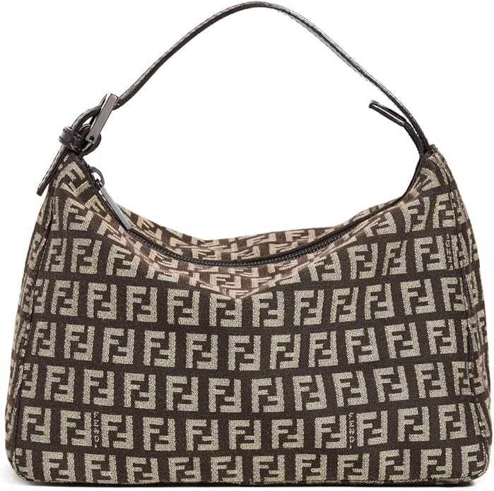 FENDI Women's Pre-Loved Fendi Top Handle Bag, Zucchino | Amazon (US)