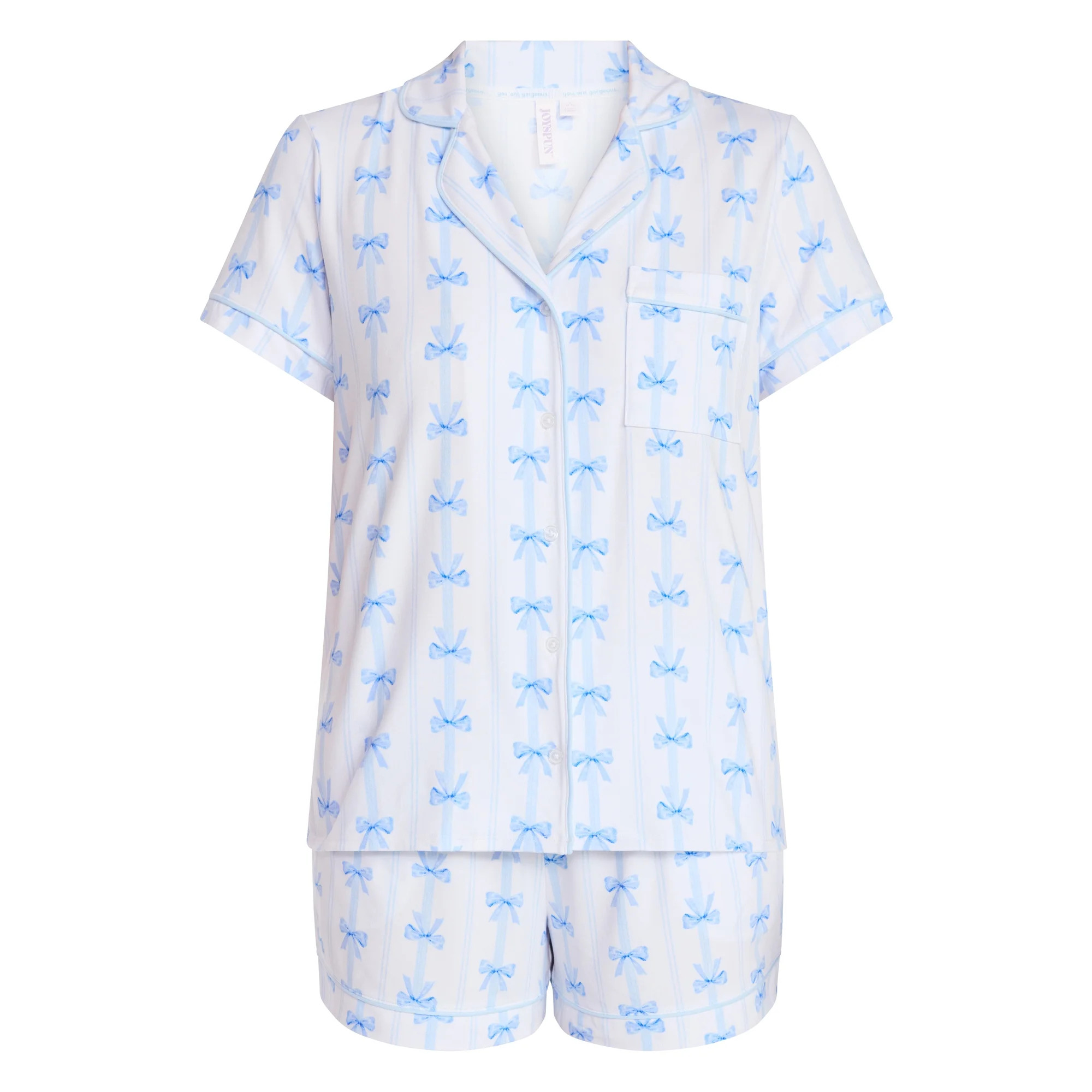 Joyspun Women’s Dreamy Soft Collection Bridal Knit Top and Shorts Pajama Set, 2-Piece, Sizes XS... | Walmart (US)