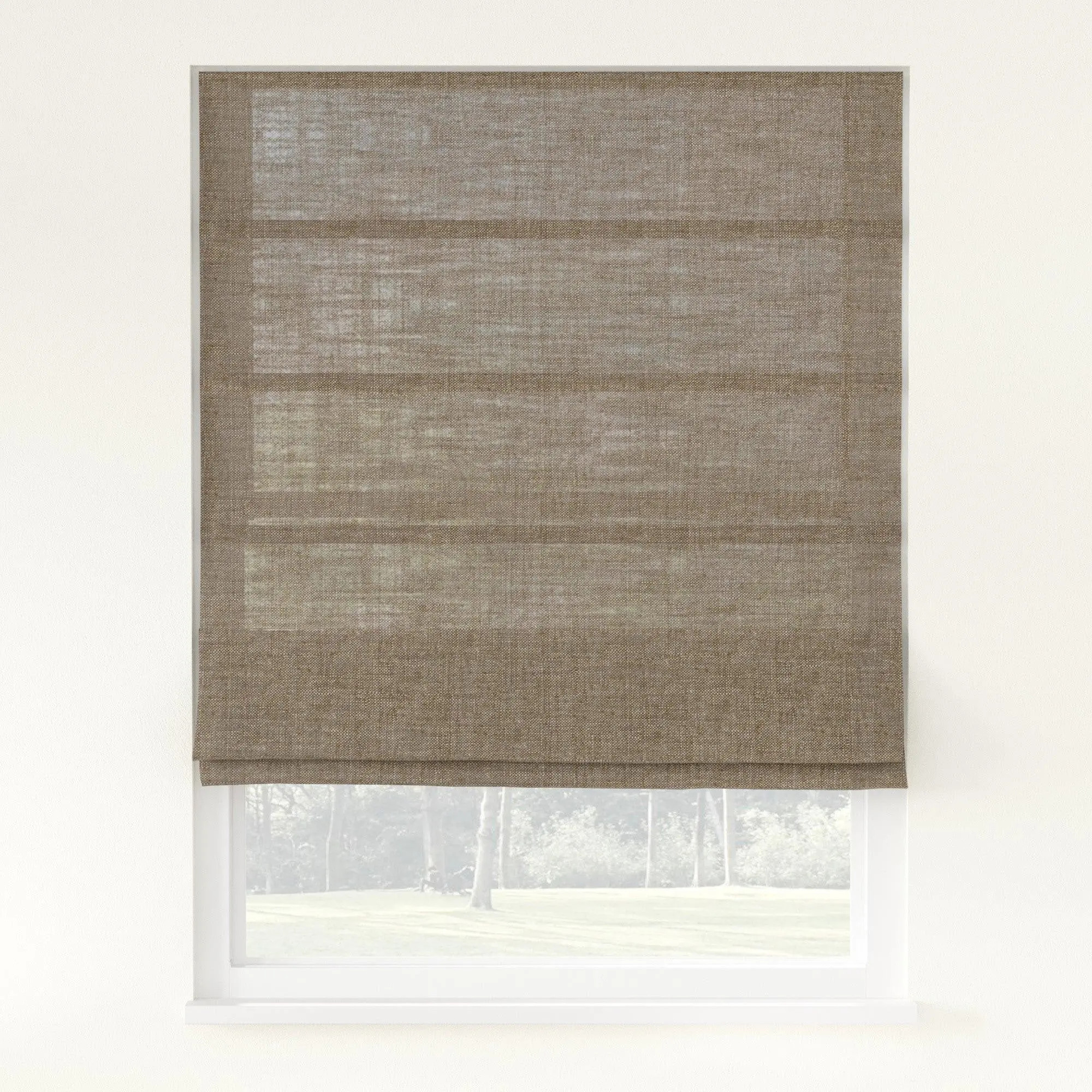 Florence Linen Roman Shade Cordless | LuxDrape