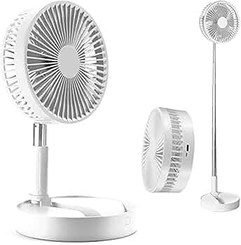 YUDALCD Portable Fan Rechargeable, Stand & Table fan Folding Telescopic & Adjustable Height for O... | Amazon (US)