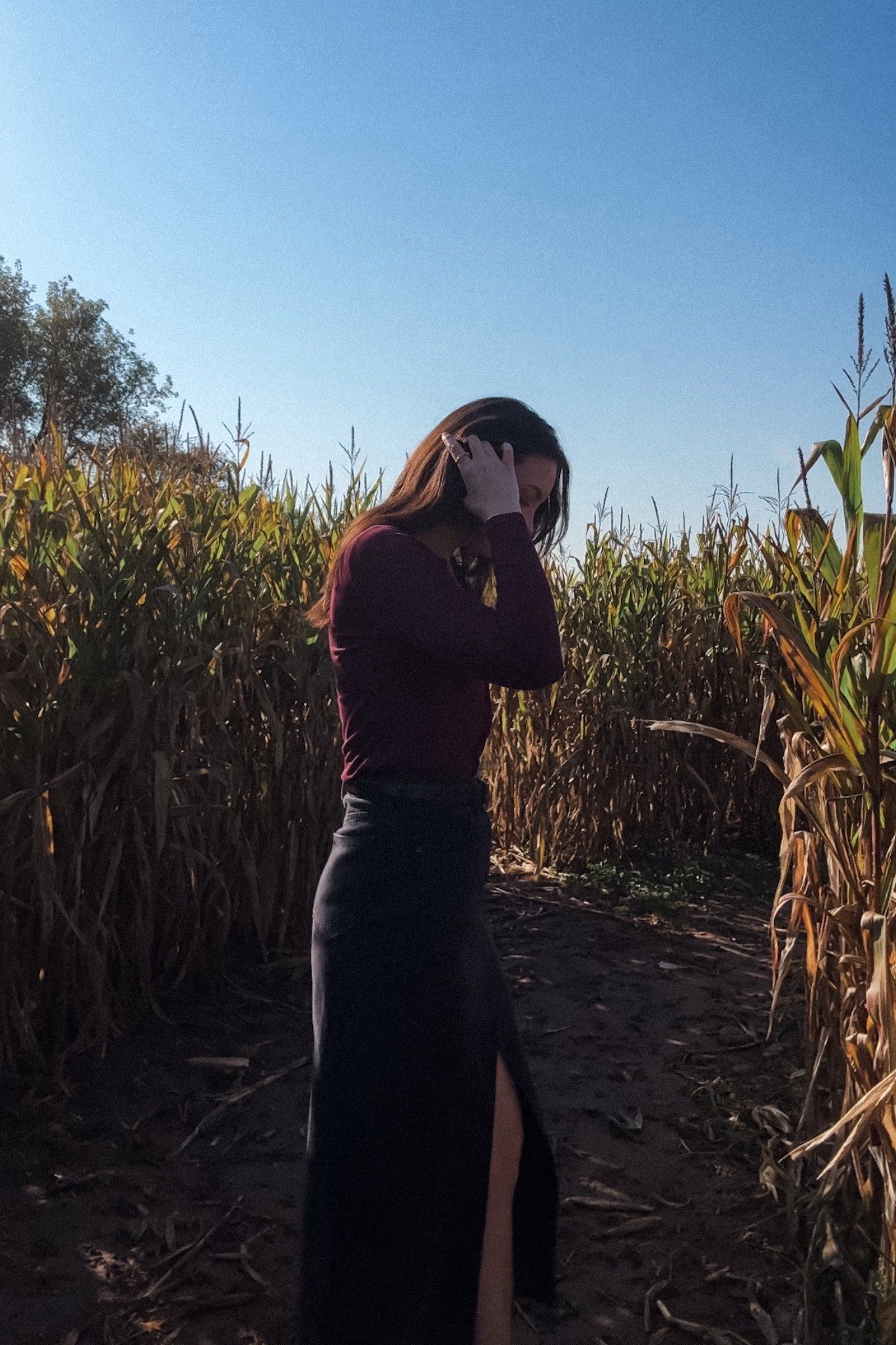 Fall outfit🤍

Corn maze denim skirt red top Pinterest girl aesthetic fall vibes inspo

#LTKstyletip #LTKcanada