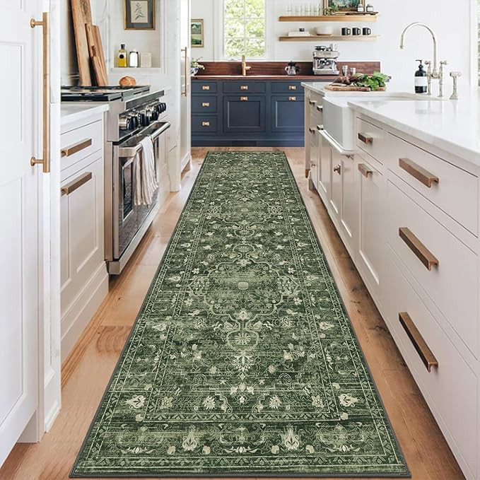 U'Artlines 2' x 8' Boho Hallway Runner Rug Vintage Farmhouse Laundry Rug Runner Accent Area Rug C... | Amazon (US)