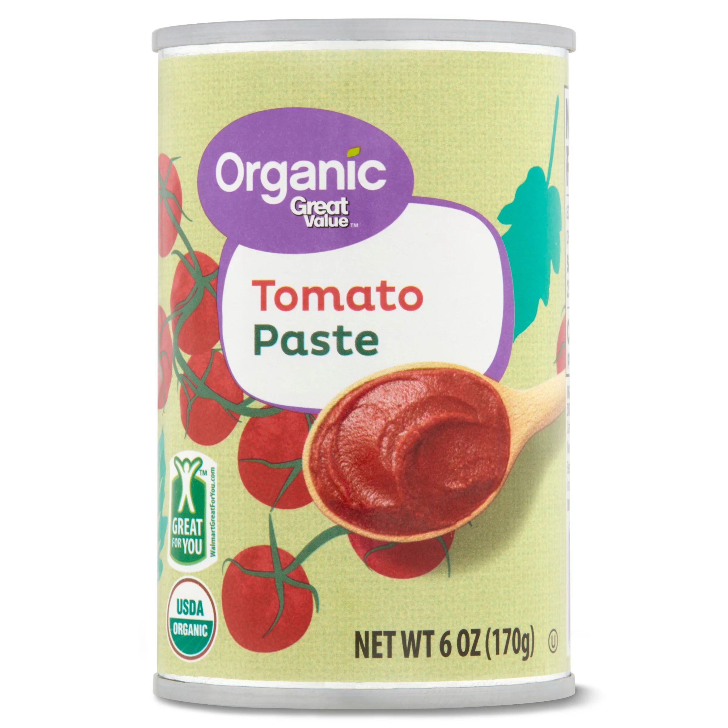 Great Value Organic Tomato Paste, 6 Oz - Walmart.com | Walmart (US)