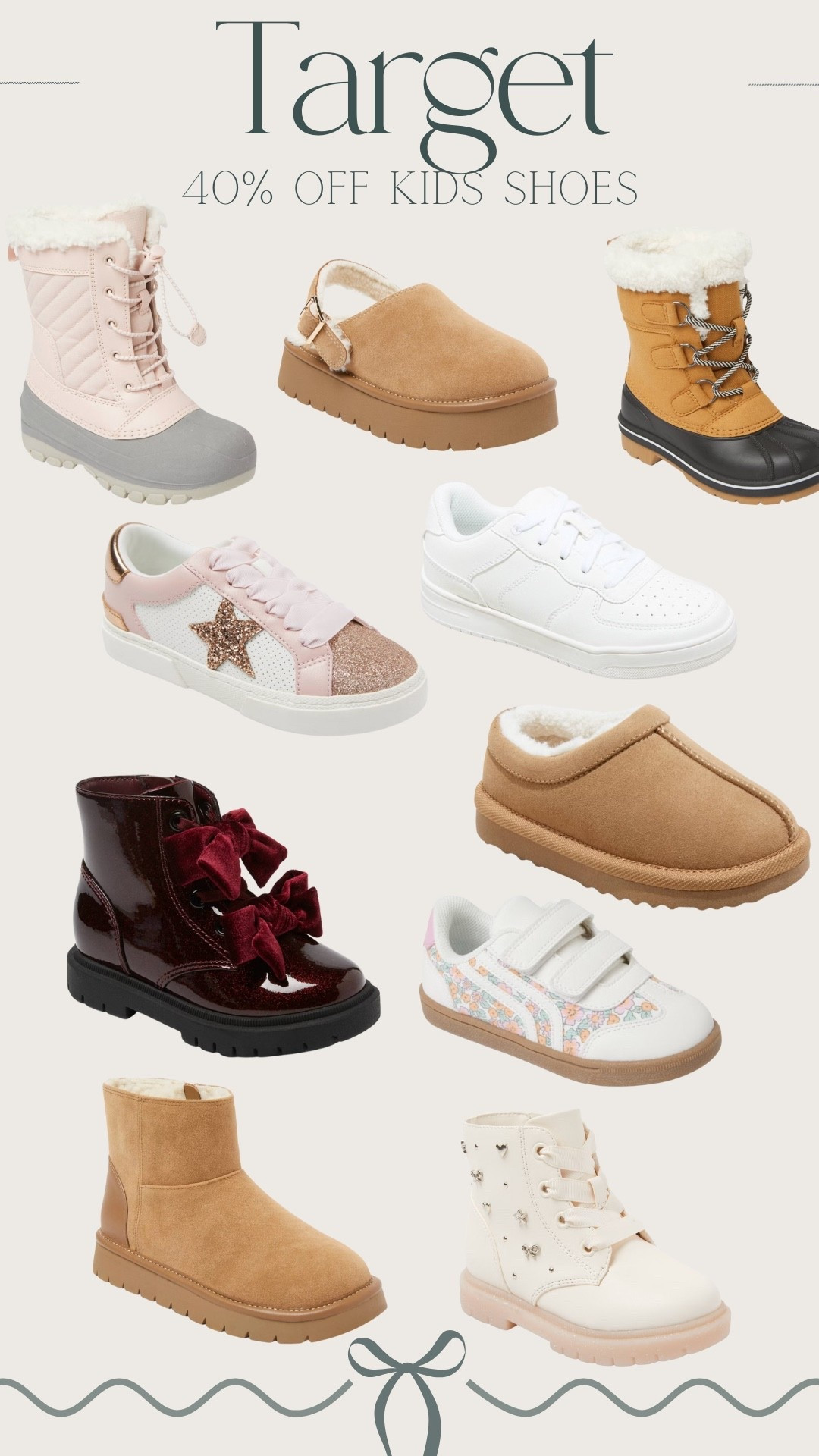 40% off kids shoes at target 