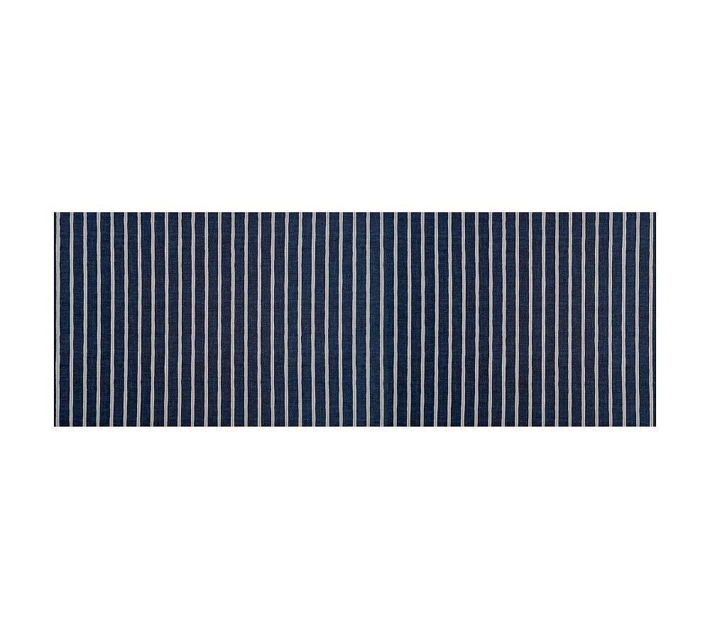 Un-Rug Ticking Striped Washable Floor Mat | Pottery Barn (US)