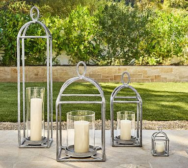 Fallon Forged-Iron Outdoor Lantern | Pottery Barn (US)