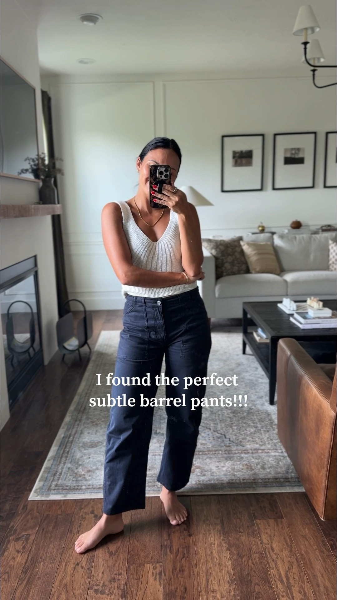 The perfect subtle barrel pants for fall! They come in two colors, and I’m 100% getting the other one, STAT. True to size, I’m wearing a 26, and they fit a little loose, but SO comfy! 

#LTKxMadewell #LTKSeasonal #LTKStyleTip