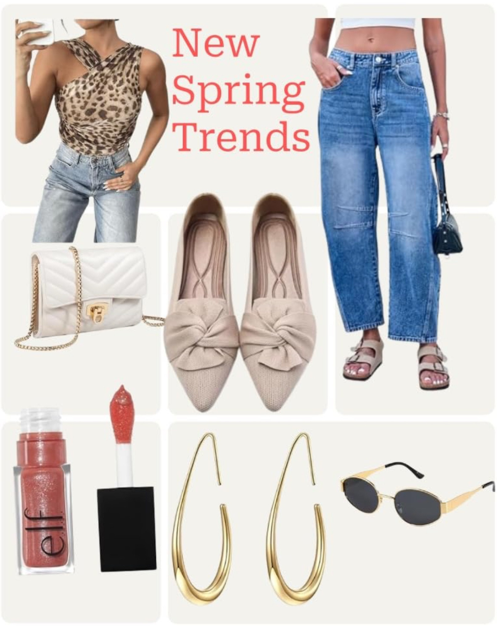 Amazon Spring Trends
Barrel Jeans
Leopard bodysuit 
Flats

#LTKStyleTip #LTKSeasonal #LTKFindsUnder50