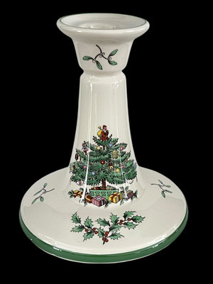 SPODE England Christmas Tree 5 3/4" Candlestick Candle Holder | eBay US