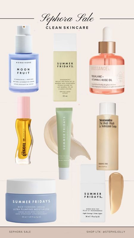 Clean skincare at Sephora - body wash, tinted moisturizer, sunscreen, face cream without the toxins! ROUGE members get 20% off today to 11/6/23 with code: TIMETOSAVE

#LTKsalealert #LTKbeauty