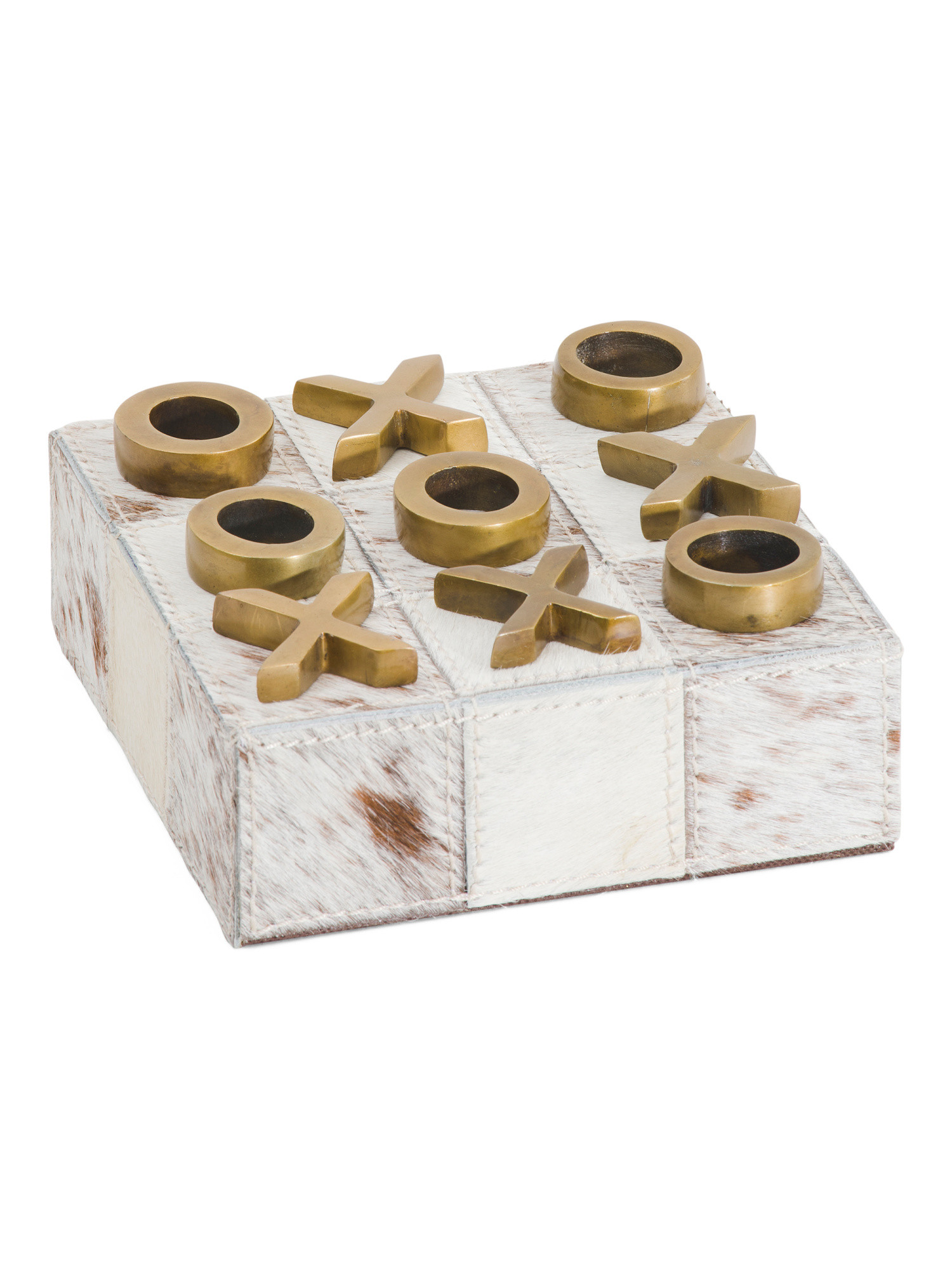 Hair On Hide Lucky Tic Tac Toe Decorative Game | TJ Maxx