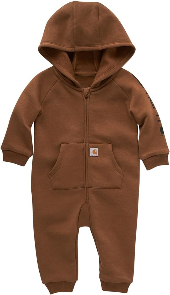 Carhartt baby-boys Long-sleeve Hooded Zip-up Footless Jumpsuit One-piece Hoodie | Amazon (US)