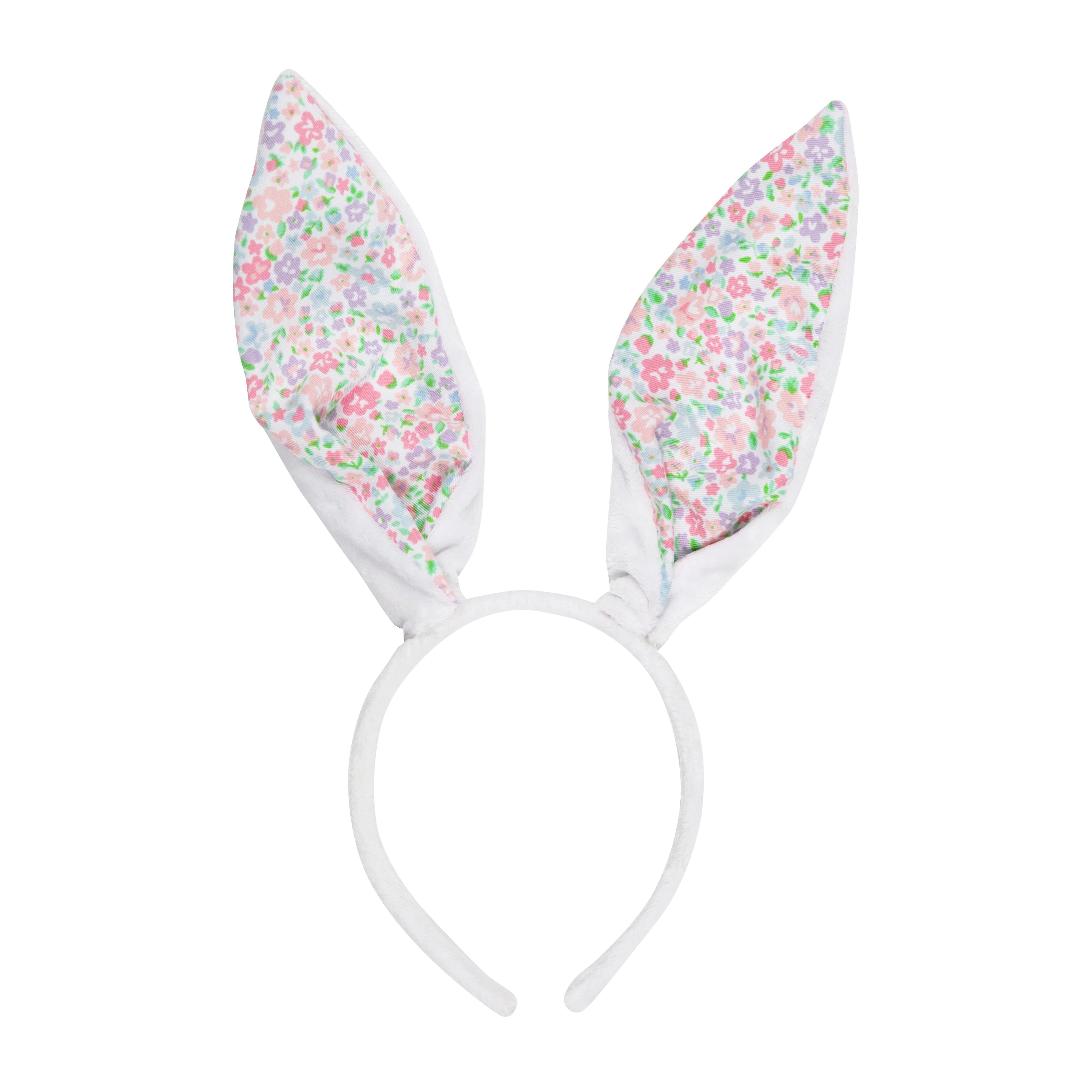 Wabbit Ears - Worth Avenue White with Mountain Brook Mini Floral | The Beaufort Bonnet Company