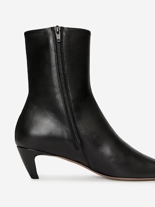Square-Toe Ankle Boots – Black – Women – ARKET GB | Arket UK