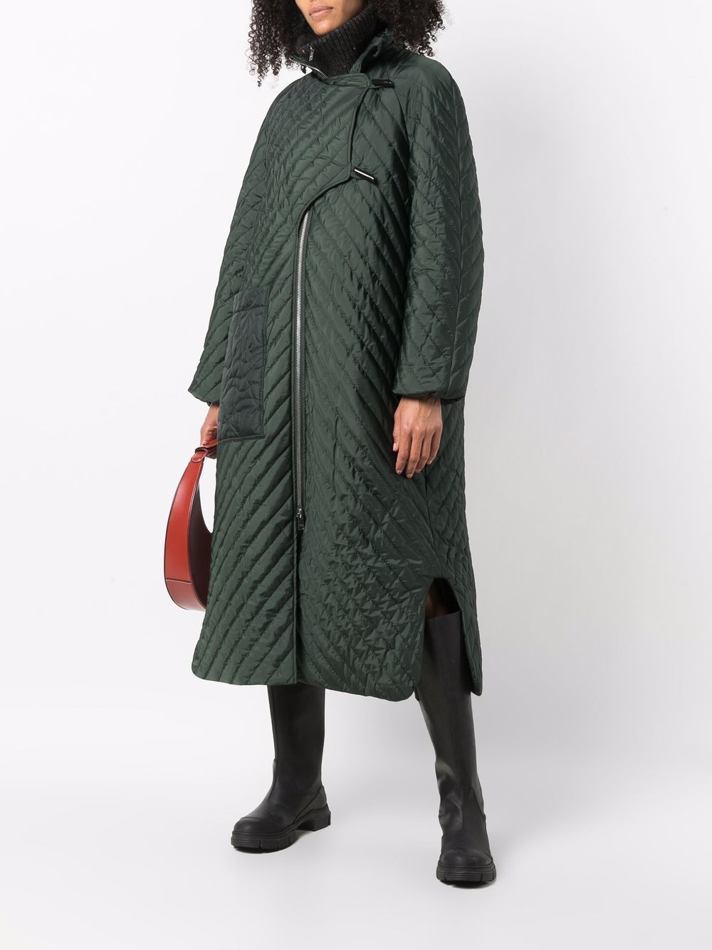 recycled ripstop quilted oversized coat | Farfetch (UK)