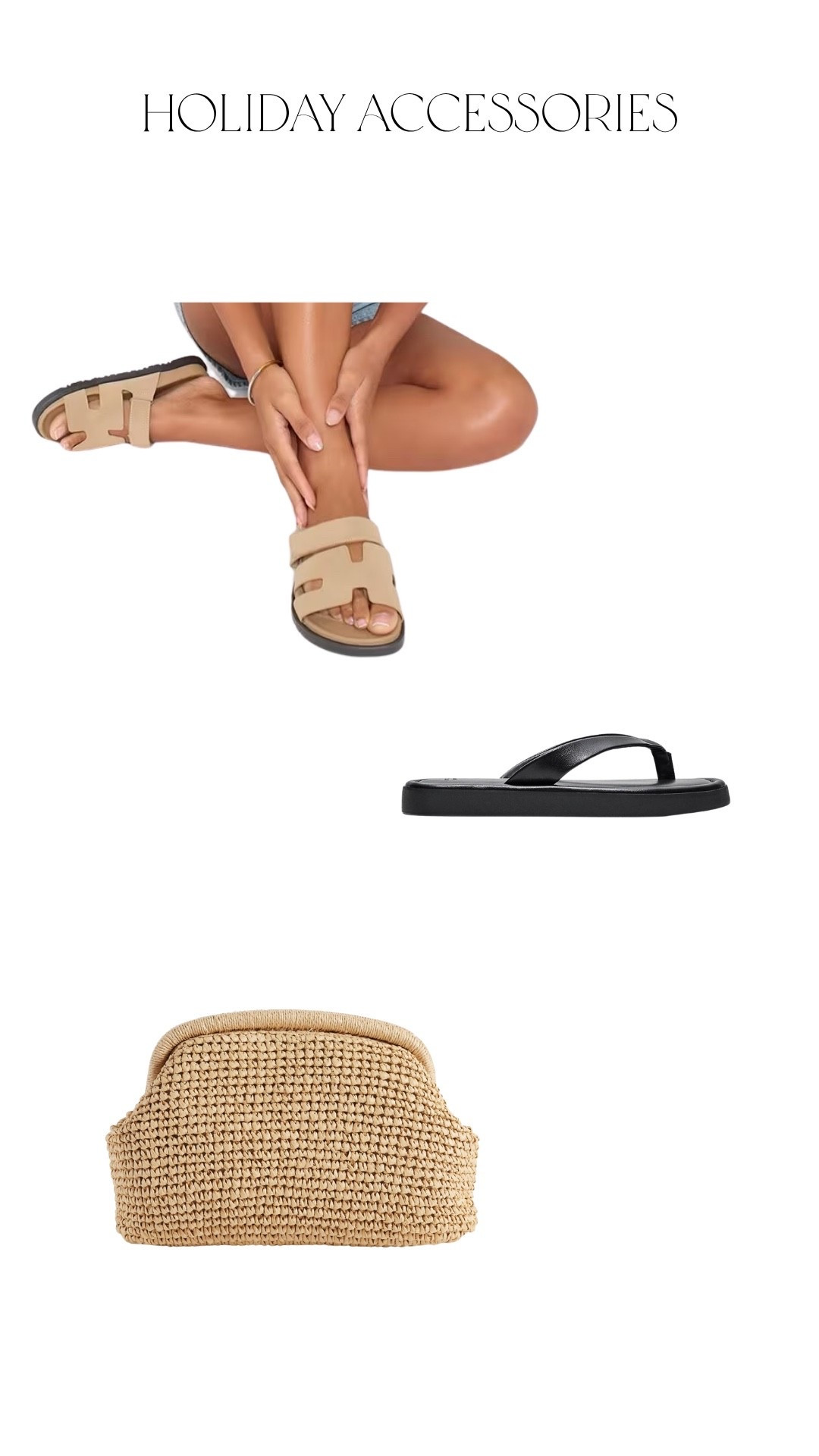 Holiday shoes and bag that go with every outfit

#LTKspring #LTKsummer
