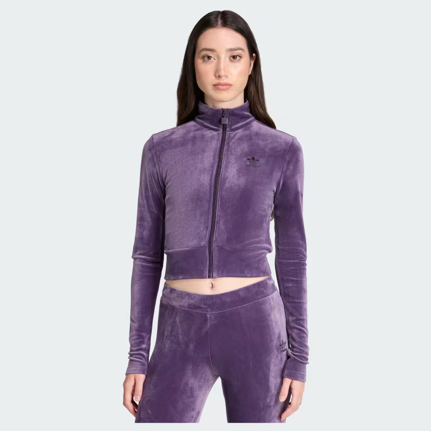 Essentials Velvet Fitted Track Top | adidas (US)