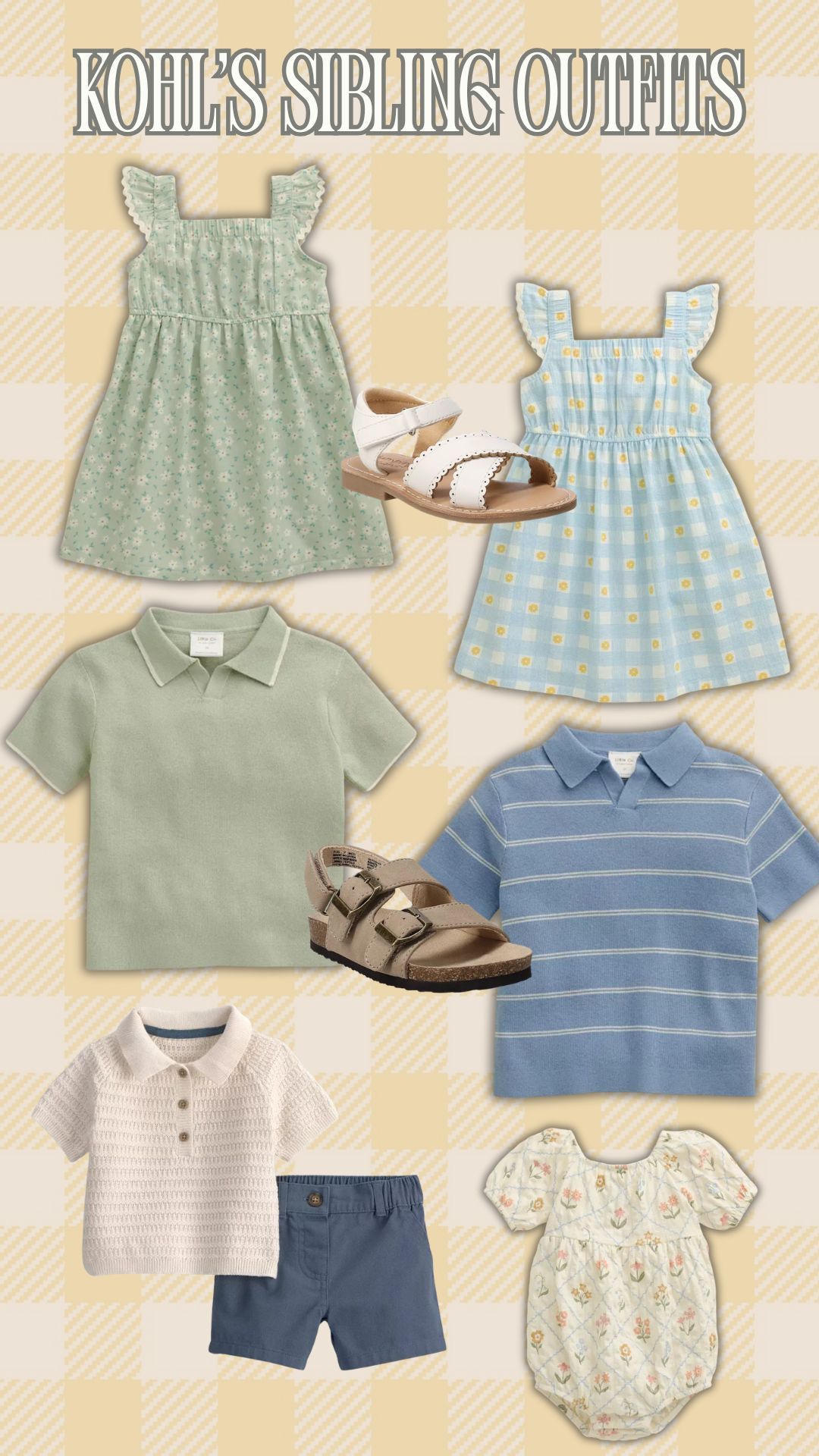 Capture the sweetest moments of your children in sets that match! I love the coordinating styles for every age! @kohls has been dressing my children for years and I always love how sweet they look. #ad #kohlspartner #kohlsfinds  

 #LTKPetite #LTKBaby #LTKKids