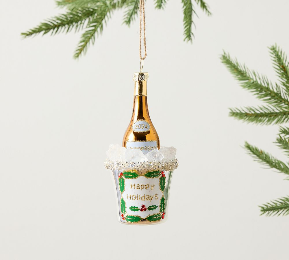2024 Champagne Bucket Ornament | Pottery Barn (US)