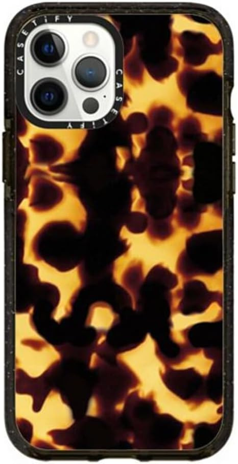 CASETiFY Impact Case for iPhone 12 Pro Max - Tortoiseshell - Clear Black | Amazon (US)