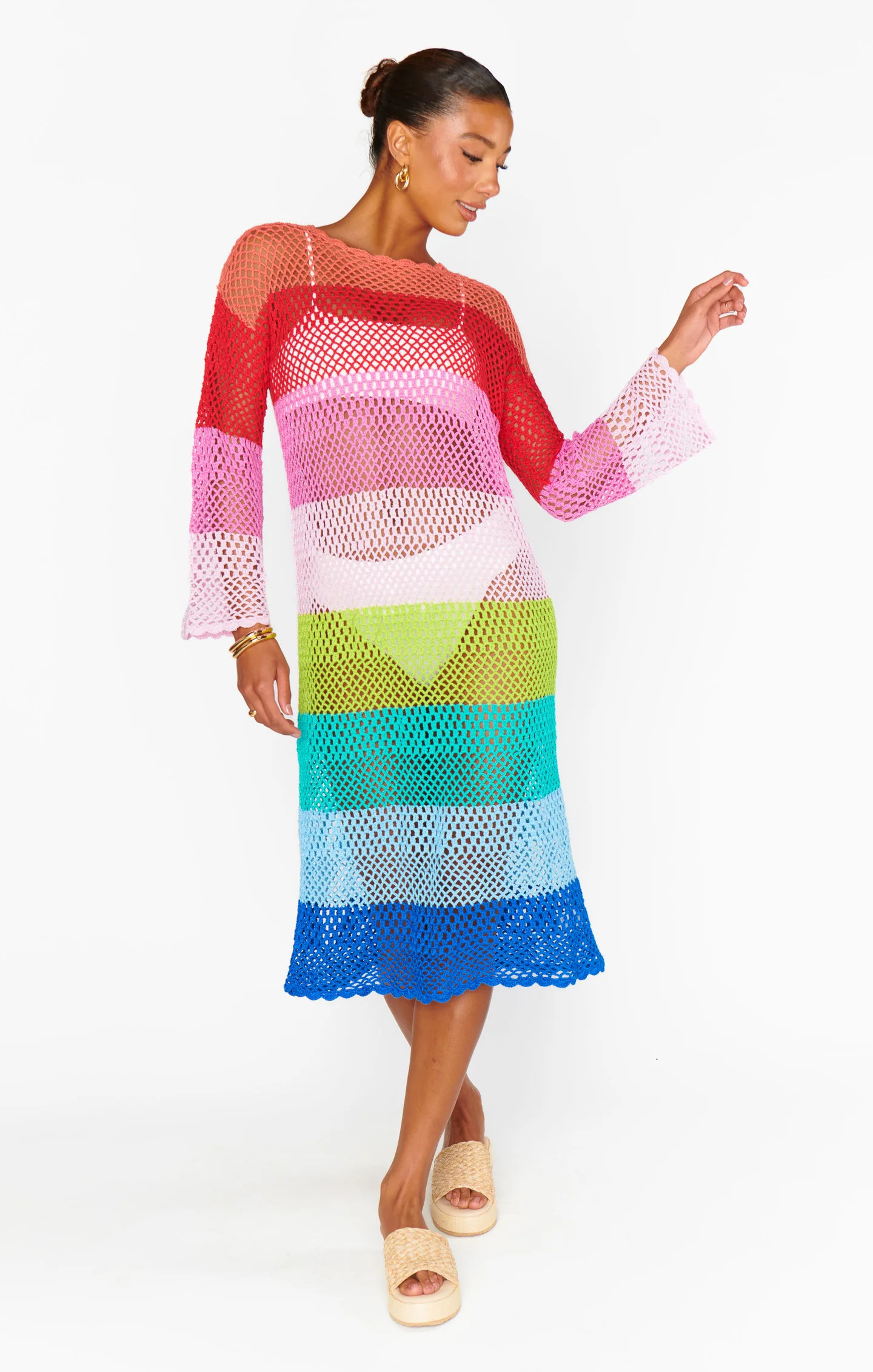 Paula Midi Coverup ~ Stripe Crochet | Show Me Your Mumu