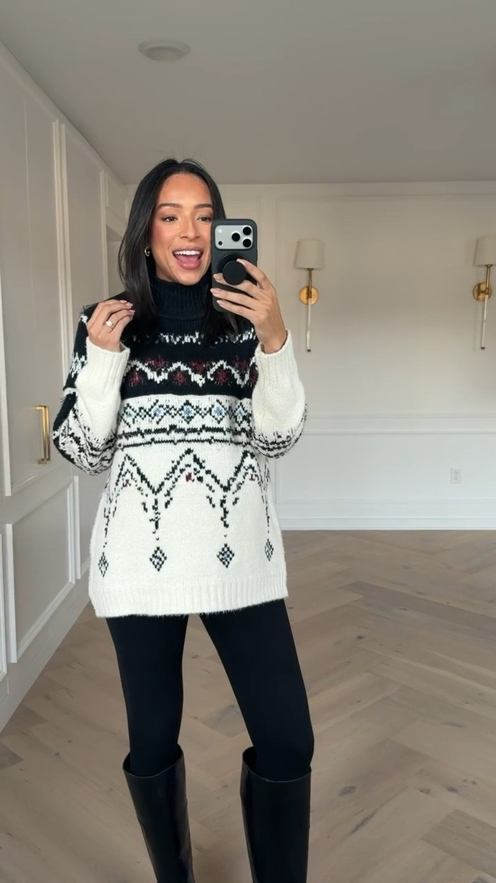 Use my early access code NENA30 for 30% off Anthropologie + Spend $200 Now, Get $50 Later for Holiday Gifting, 12/11 - 12/25!! Wearing size M sweater and size S black leggings 


Holiday outfit 
Casual outfit 
Anthropologie sale 
Winter outfit
Winter fashion 
Fair isle sweater 

#LTKHoliday #LTKBump #LTKSeasonal