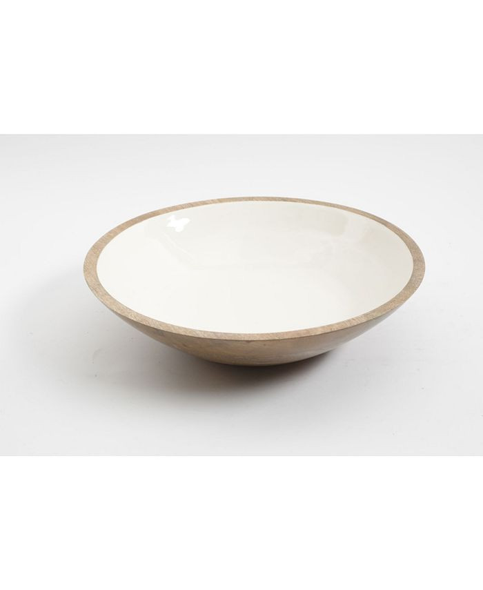Gibson Laurie Gates Enamel & Wood Serve Bowl & Reviews - Serveware - Dining - Macy's | Macys (US)